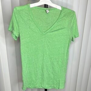 H&M Green Fitted Short Sleeve Tee
